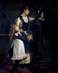 Sieroty, obraz Nino Carnevali (1849-po 1912)