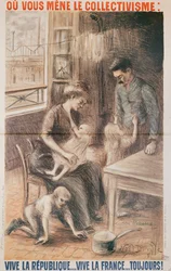 Dom Robotników Fabryki, plakat wyborczy, 1909 kolor lito