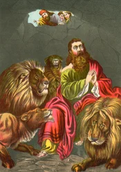 Daniel w jaskini lwów