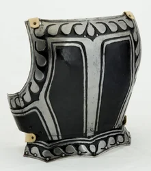 Płyta tylna, ok.1580 (stal malowana z nowoczesną skórą)