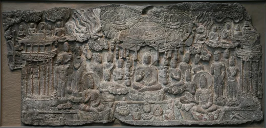 Western Paradise, Handan, prowincja Hebei, 550-577 (wapień ze śladami pigmentu)
