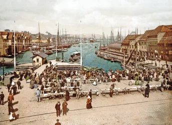 Fisketorget, Bergen, wyd. ok. 1900