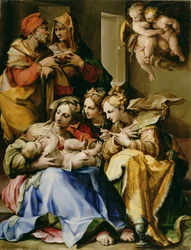 Święta Rodzina ze św. Anną, Katarzyną Aleksandryjską i Marią Magdaleną, ok. 1560-9