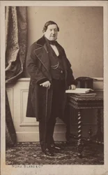 Portret kompozytora Gioachino Antonio Rossiniego 1792-1868, przed 1868 r.