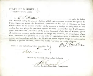 Przysięga lojalności OS Fullera z Missouri, hrabstwo St.Louis