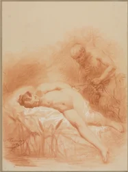 Nimfa i Faun, 1800.