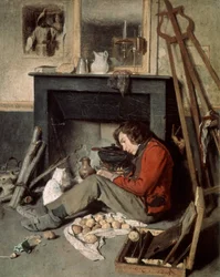 Wnętrze pracowni, 1845.