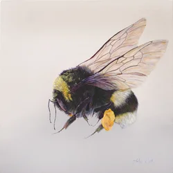 Woreczek na pyłki 2, 2011 (akryl na drewnie)