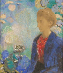 Baronowa Domecy, ok. 1900 (pastel i gwasz)