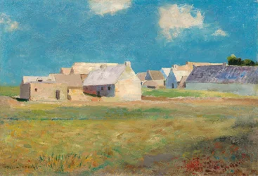 Wioska bretońska, ok. 1890.