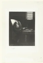 Czytnik Le Liseur (tytuł na obiekcie) Portret Rodolphe Bresdin