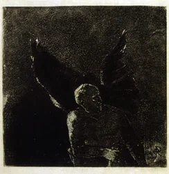 Ilustracja autorstwa Odilona Redona do „Les Fleurs du Mal” Baudelaire’a. 1891.