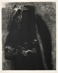 Kuszenie św. Antoniego Pierwsza seria: To diabeł niosący się pod swoimi dwoma skrzydłami,1888.