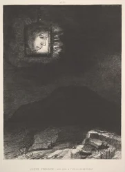 Niewyraźny blask głowy zawieszonej w przestrzeni, 1891.