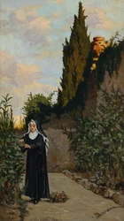 Zakonnica w ogrodzie