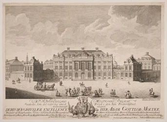 Pałac Moltke na Placu Zamkowym Amalienborg
