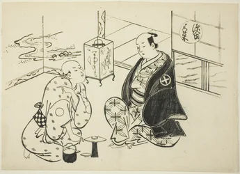 Rozdział Hahakigi z „The Tale of Genji” (Genji Hahakigi), z serii parodii Genji
