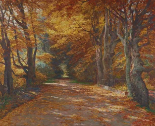Aleja Prater jesienią