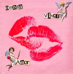 Kiss Omnia Vincit Amor, 2020 (mieszane media na płótnie)