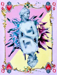 Queen of Hearts, 2019 (technika mieszana na płótnie)