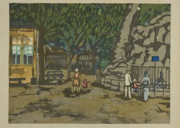 Zoo Ueno (Ueno dobutsuen), z serii „Wspomnienia z Tokio (Tokyo kaiko zue)”.