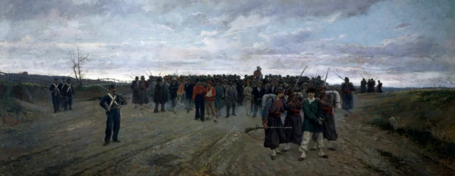 Powrót z Mentany (olej na płótnie)