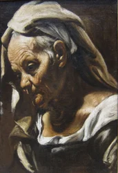 Głowa starej kobiety