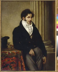 Portret hrabiego Siergieja Siemionowicza Uvarowa (1786-1855) - Obraz Oresta Adamowicza Kiprenskiego (1782-1836), olej na płótnie (117,3x90,8 cm)