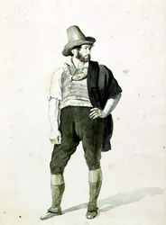 Młody Włoch, ok.1834 (akwarela)