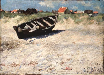 Łódź na South Beach w Skagen