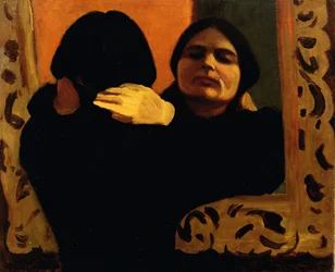 Isa w lustrze (Żona artysty)