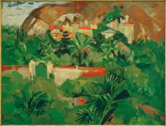 Włoski krajobraz z bramą, Levanto