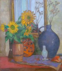 Słonecznik z misą Matisse