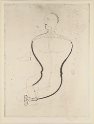 Abstrakcyjna postać po lewej, 1923.