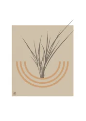 Minimalistyczna brama w stylu botanicznym