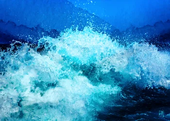 Turkusowa fala oceanu