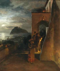 Wieczorna serenada na wyspie Ischia, Castello Aragonese w tle