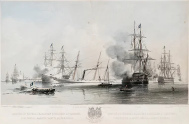 Przybycie generała Baraguay DHilliersa do Grengam, 1854