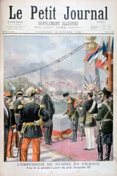 Mikołaj II z Rosji i Félix Faure, prezydent Republiki Francuskiej, 1896
