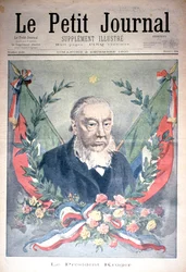 Prezydent Kruger, przednia okładka "Le Petit Journal", 2 grudnia 1900 r. (rycina kolorowana)