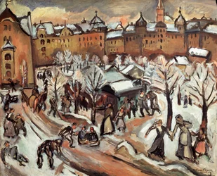 „Śnieg w Monachium”, 1909.