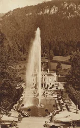 Bawarski zamek królewski Linderhof, niedaleko Oberammergau
