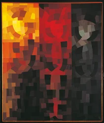 Francja, Paryż, Kompozycja grudzień 1935, rysunek do tryptyku