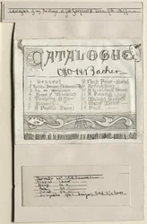 Katalog moich obrazów w J.W. Sargents, Cleveland, 17 grudnia 1877, 1877.