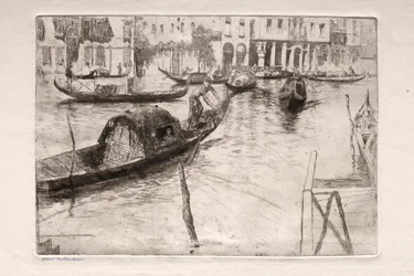 Akwaforty z Wenecji: Traghetto San Felice