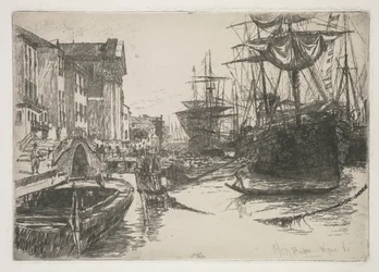 Fundamenty Zattere, 1880.