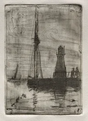 Molo na rzece, 1878.