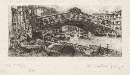 Rialto, Wenecja, 1880.