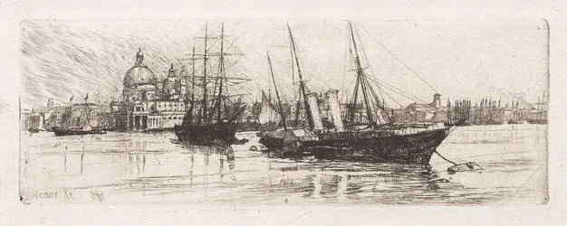Dwie łodzie, Wenecja, 1880.