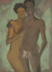 Liebespaar (Para artystów), ok. 1911 (farba na płótnie)